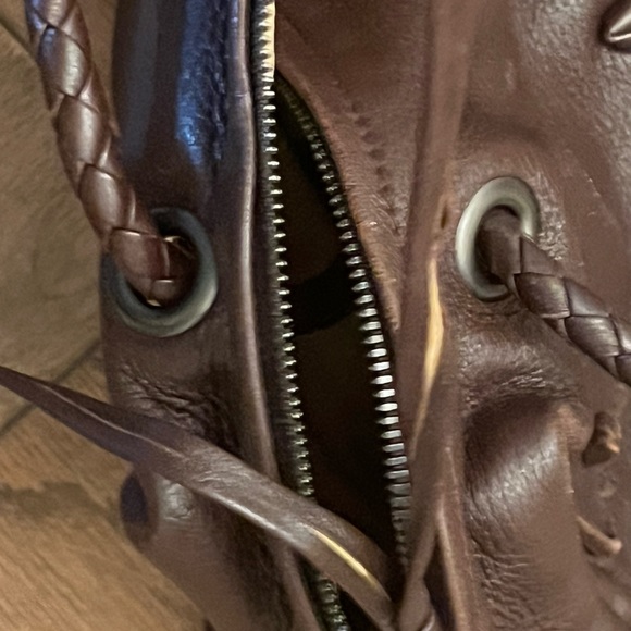 Bottega Veneta CHOCOLATE Brown leather bag with woven straps. Stunning! - Picture 10 of 13